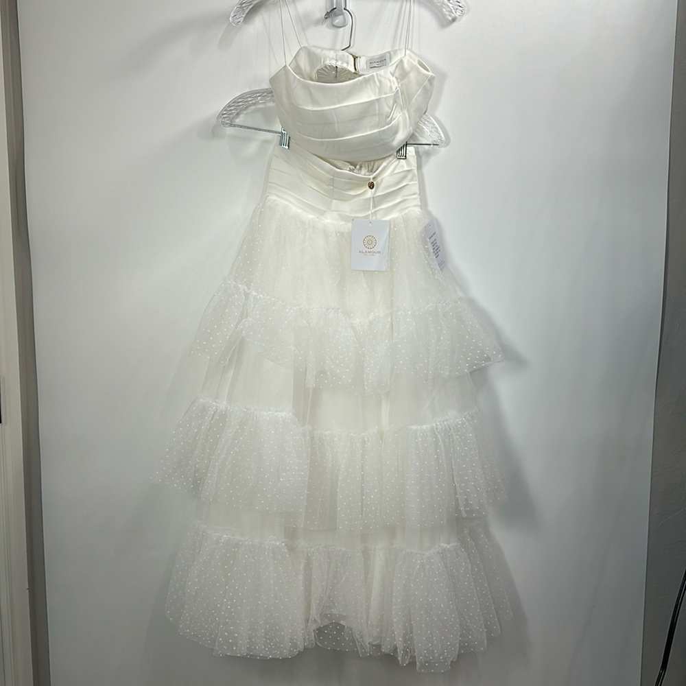 Alamour the Label Jessie set white size XS.NWT.